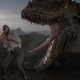 Karen Gillan faces one of said flying dinosaurs in The Bubble